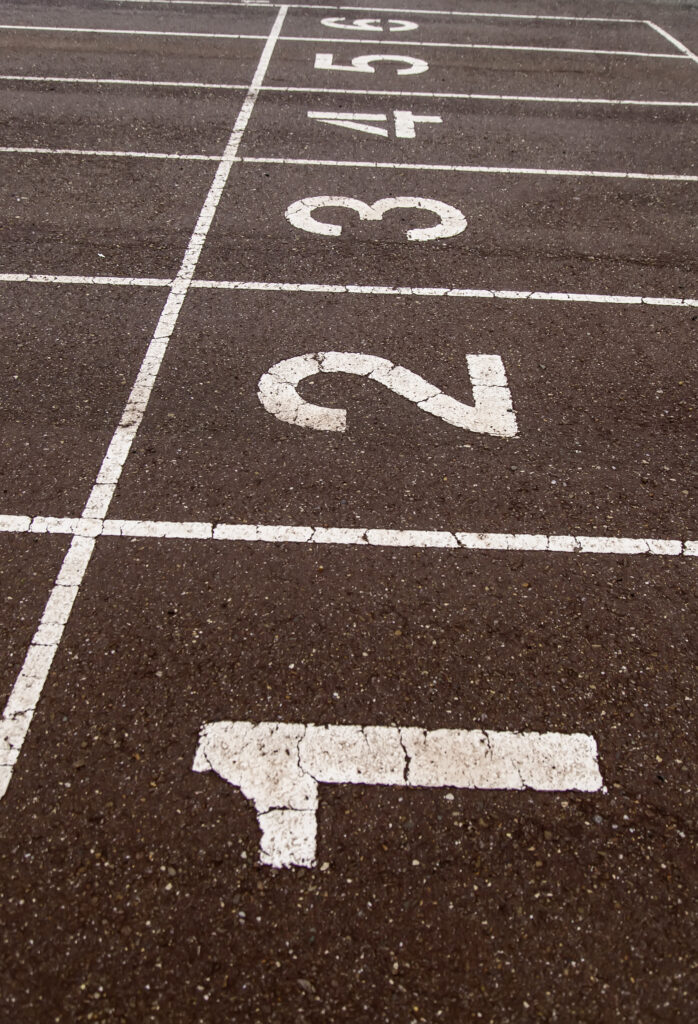 starting line representing starting a new business